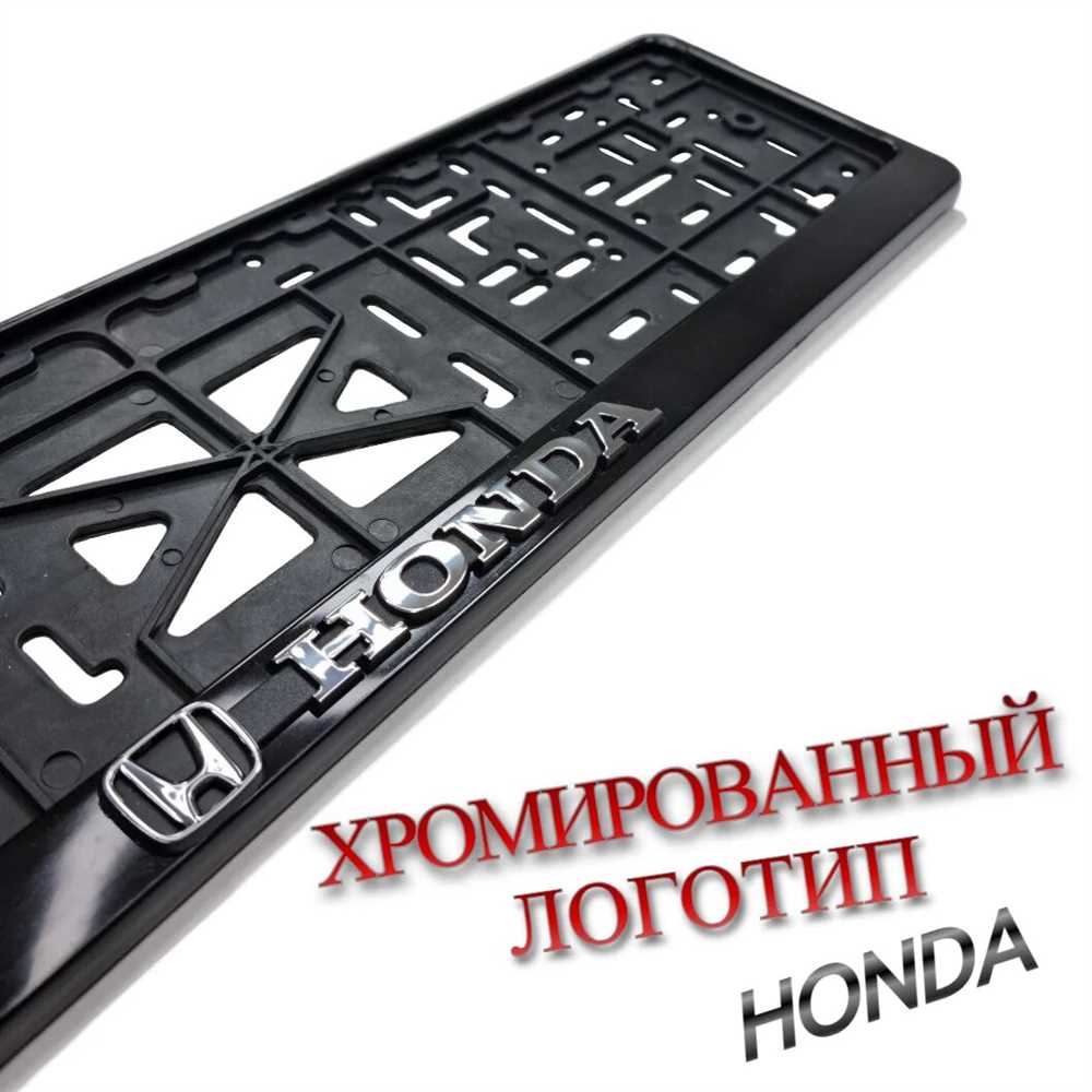 Преимущества уникальных откидных рамок для номера Honda: